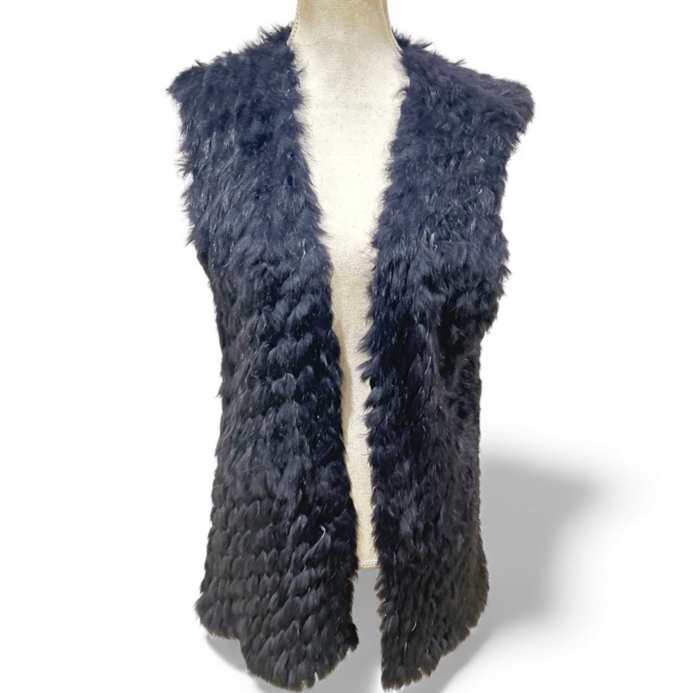 Women's Faux Fur Vest - Black